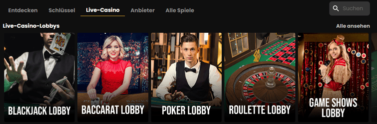 Casinos ohne Lizenz Live Casino