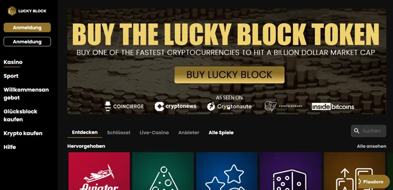 LuckyBlock Casino ohne Lizenz
